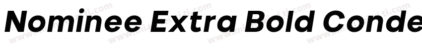 Nominee Extra Bold Condensed字体转换